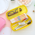 Bolsa de papelaria de alta qualidade Cartoon Animal Pen Custom Pen Bag de grande capacidade Casos de lápis fofos para escritórios de escolas